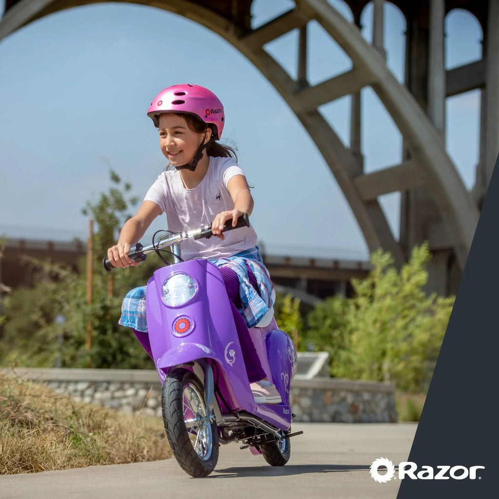 Purple Electric Scooter S6176