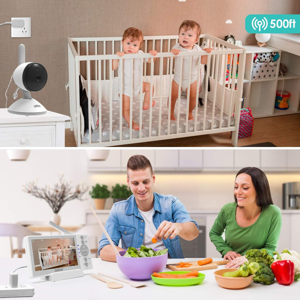 4.3 Inches LCD Split Screen Baby Monitor with 2 Camera U8858