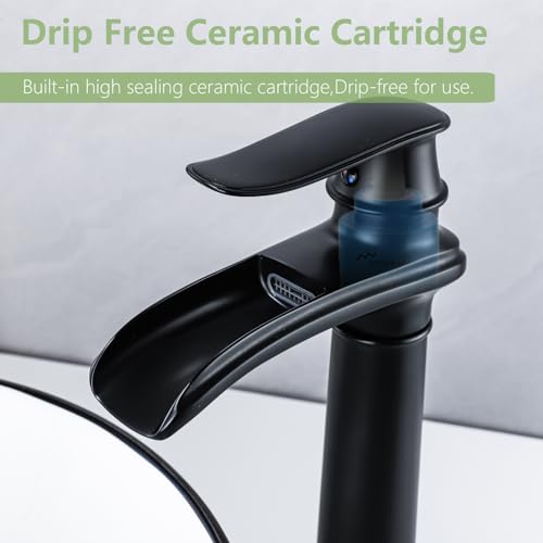 Oil Rubbed Bronze Waterfall Vessel Sink Faucet N168