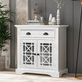 Solid Wood 1-Drawer 2-Door Accent Cabinet G5891
