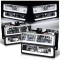 Switchback LED Tube DRL Headlights Assembly M467