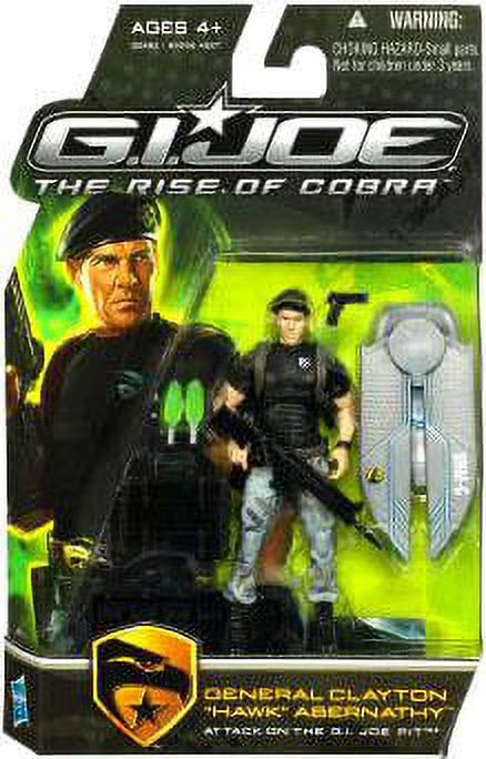 GI Joe Rise of Cobra General Clayton Hawk Abernathy Action Figure X3256