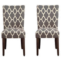 Gray Wood Dining Chair Set of 2 Z695333
