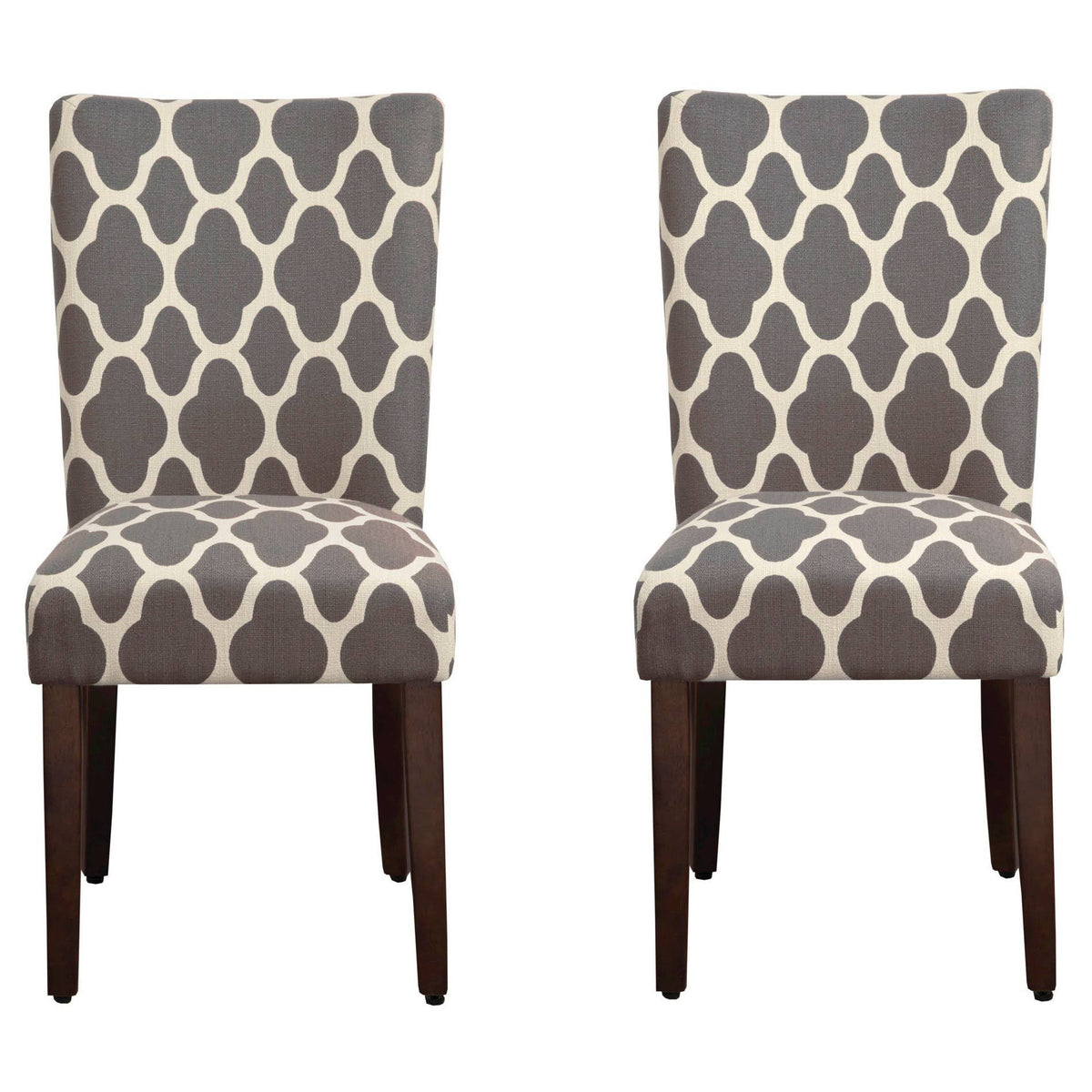 Gray Wood Dining Chair Set of 2 Z695333