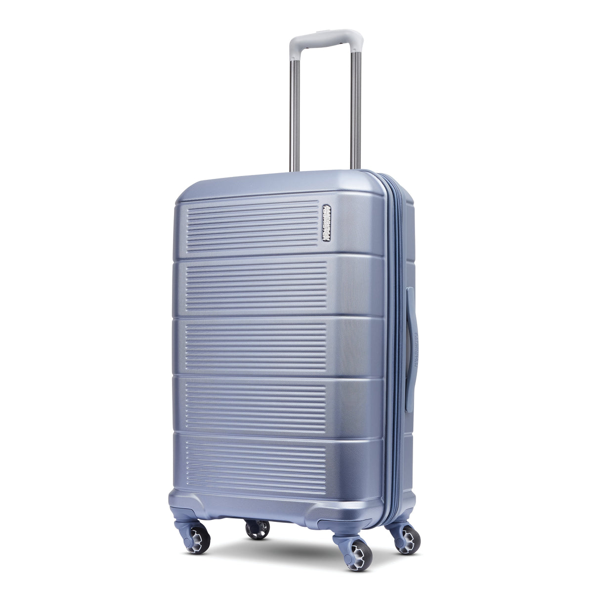 Slate Blue Hardside Medium Checked Spinner Luggage V9742