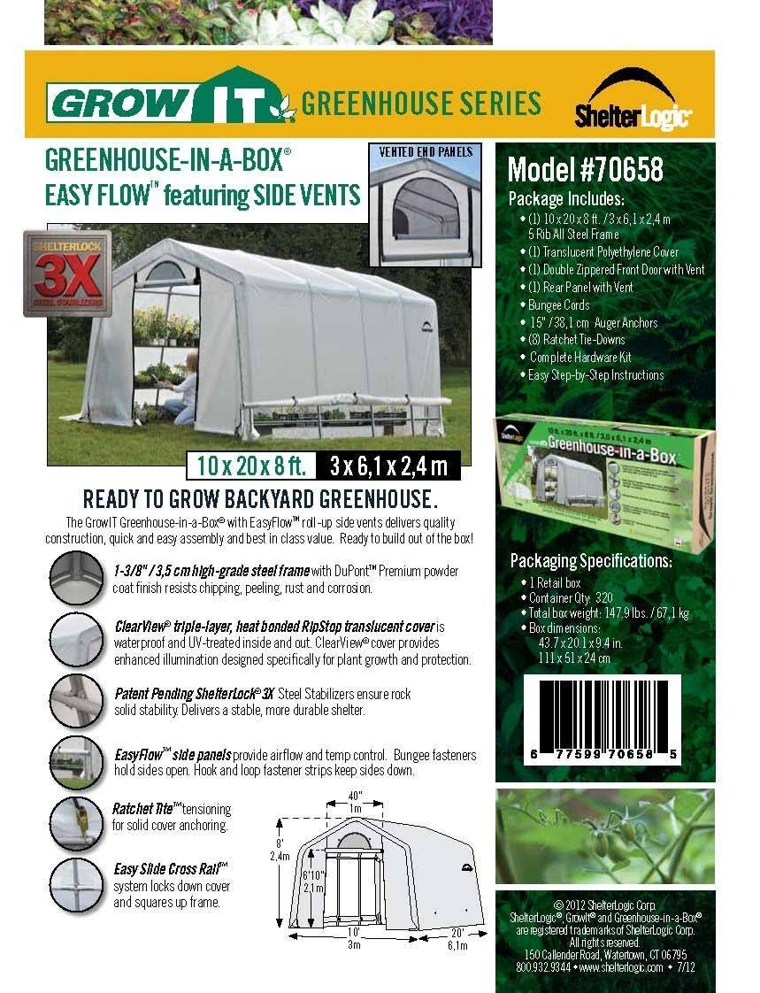 10 x 10 x 8 Greenhouse D9635