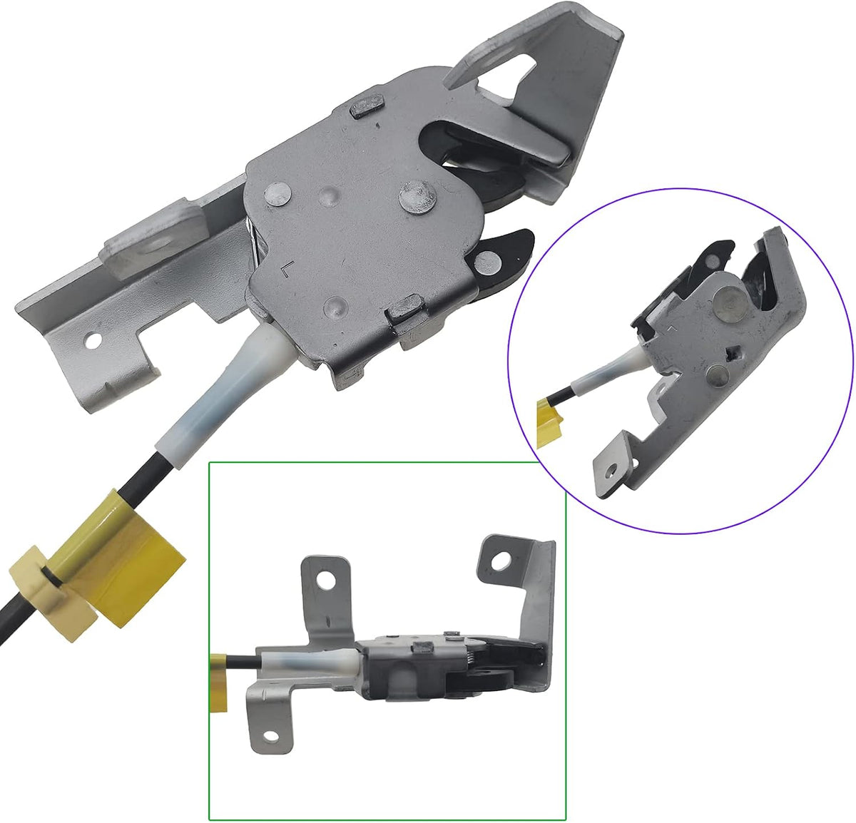 Rear Left Door Lock Latch & Cable, Pack of 2 L33591