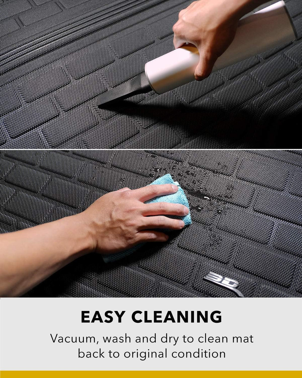 All-Weather Rear Trunk Well Mat for Tesla Model Y 7-Seat 2021 Custom Fit Cargo Liner B189658