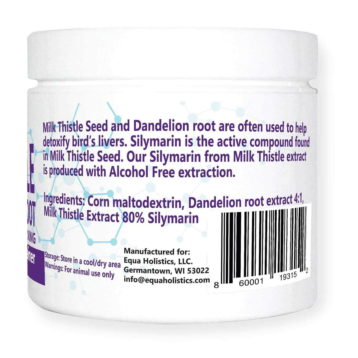 Milk Thistle & Dandelion Root Bird Supplement U8464