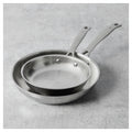2pc Stainless Steel Fry Pan Set Q715