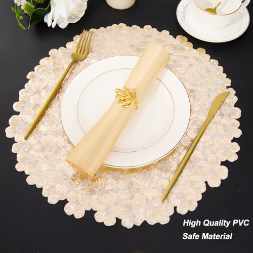 Gold Vinyl Placemats Set of 6 A832566