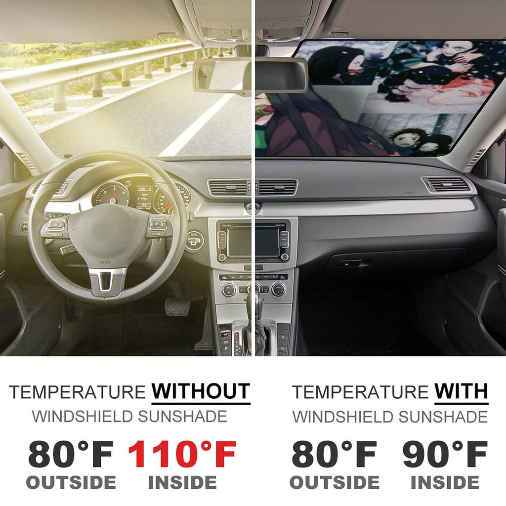 Foldable Reflective Car Windshield Sunshade V42566