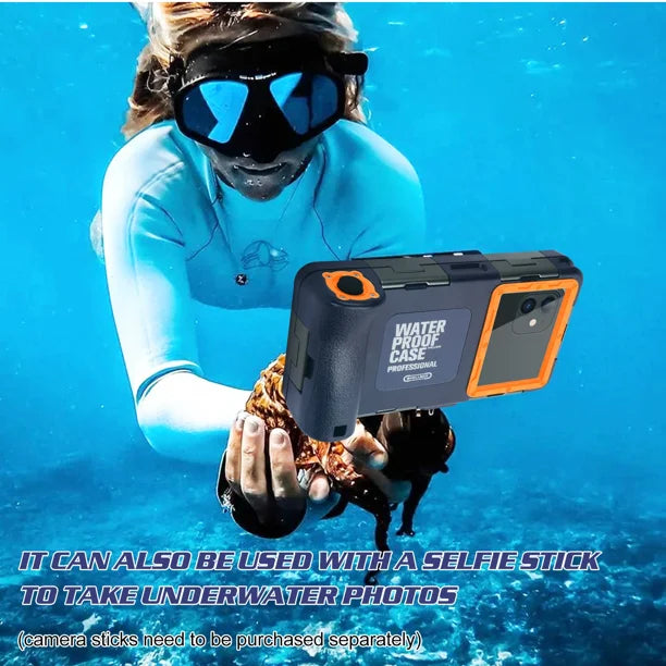 Waterproof Protective Case for Phones Up to 6.9 Inch with Lanyard H712848