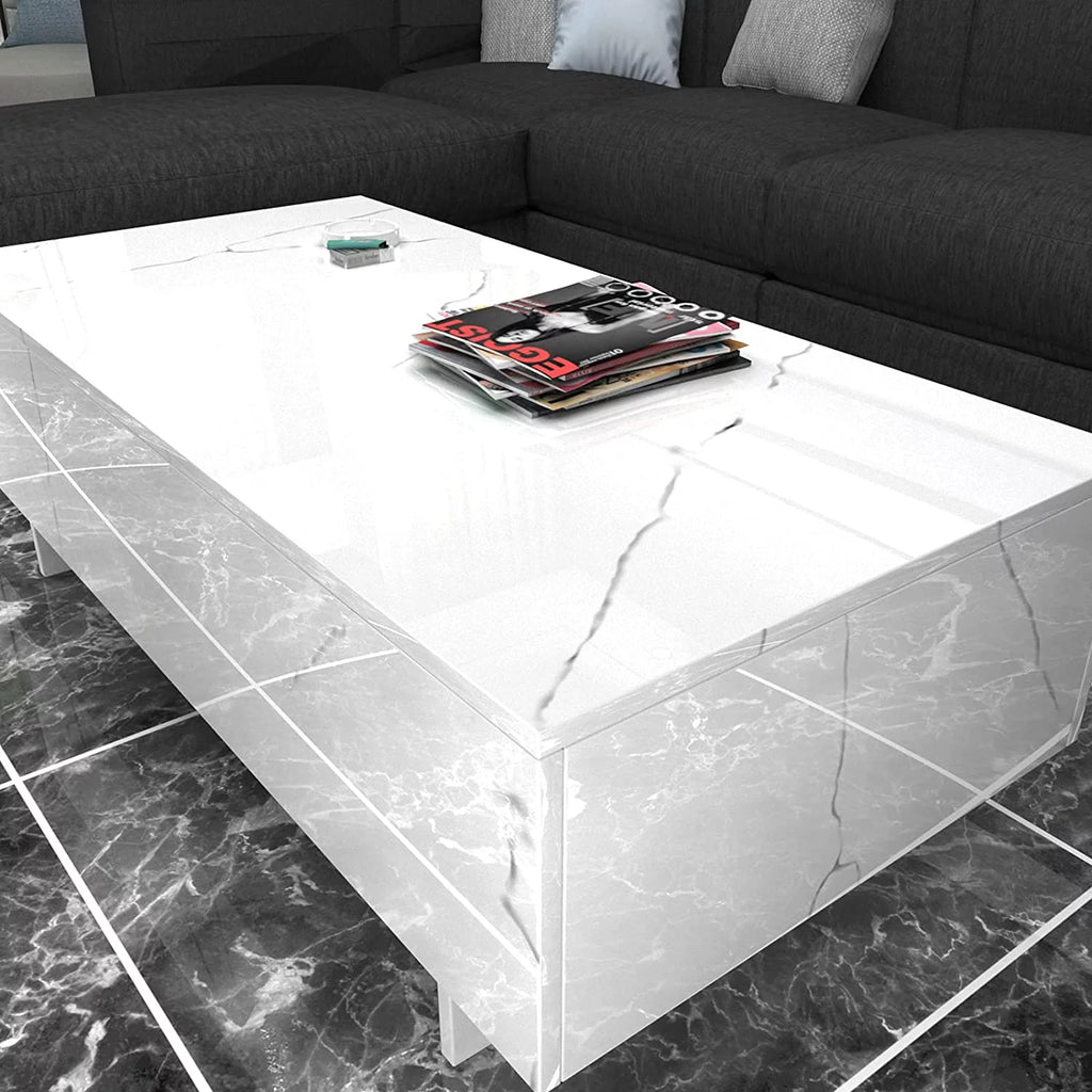 White High Gloss Coffee Table E185