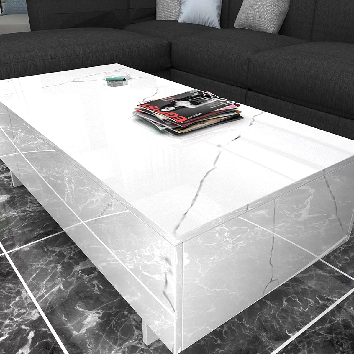 White High Gloss Coffee Table E185