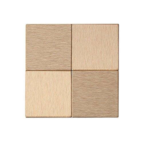Champagne Metal Peel & Stick Mosaic Tile Kit L21206