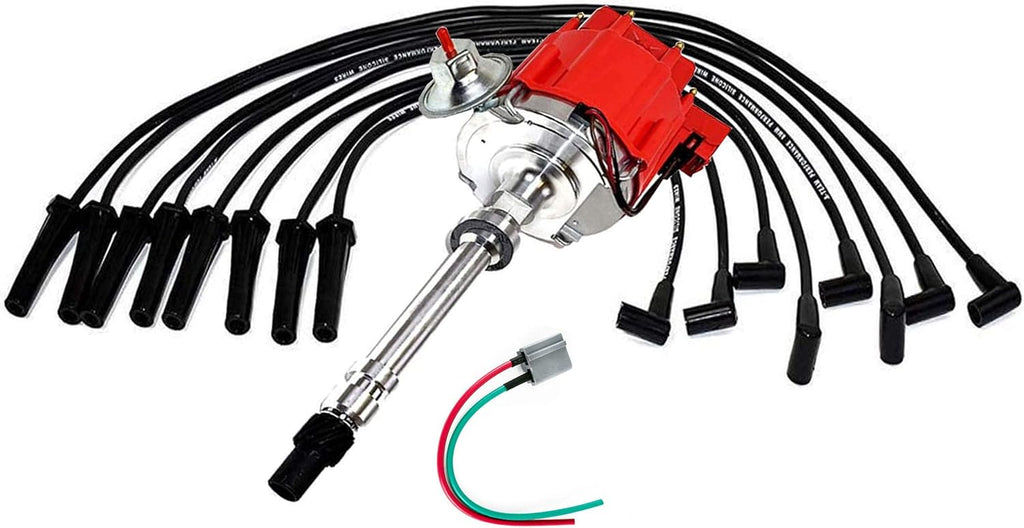 Red 8mm Silicone Spark Plug Wires Set L8120