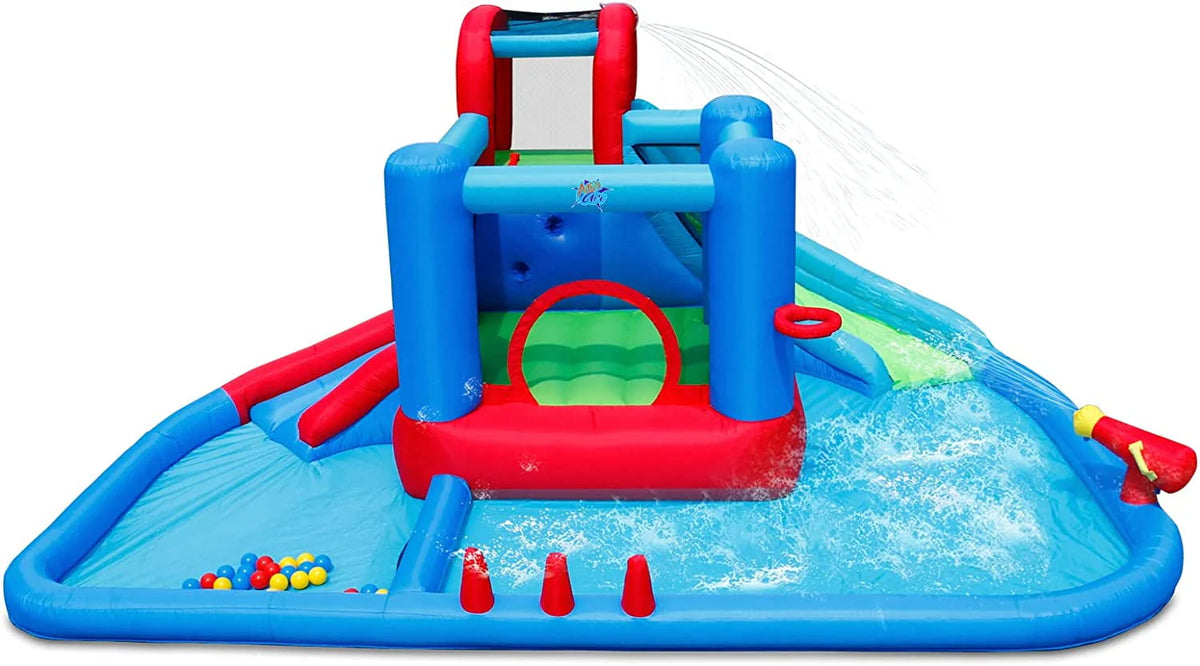 Inflatable Water Slide with Pool and 30 Pit Balls V367675