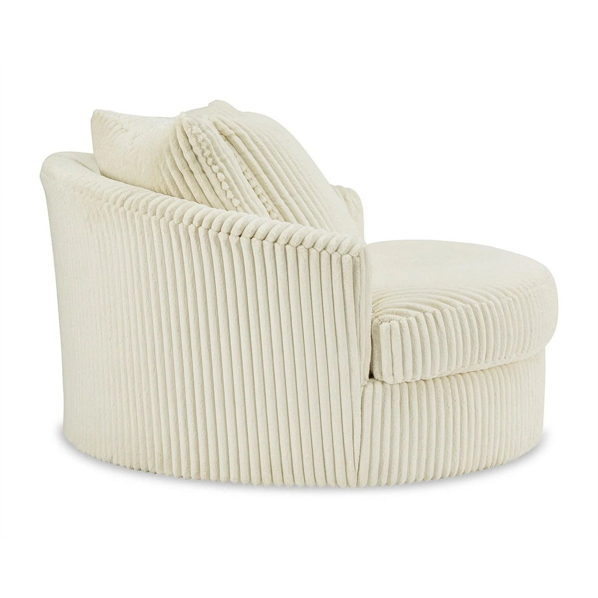 Oversized Swivel Fabric Accent Chair J25713
