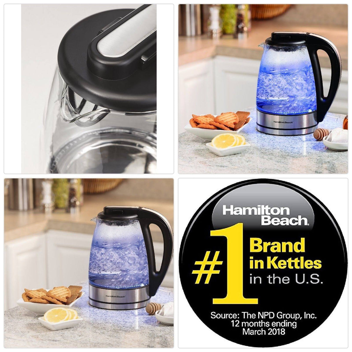 Glass Electric Kettle, 1.7-Liter T9963