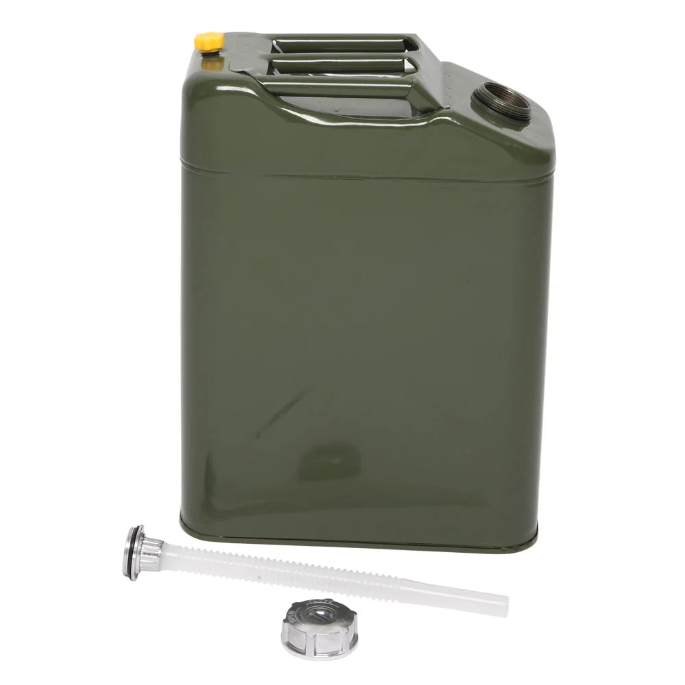 Portable Jerry Can with Spout, Army Green, 20L 5 Gallon W6530